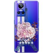 Чохол зі стразами Realme GT Neo 3 Eiffel Tower