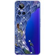 Чохол зі стразами Realme GT Neo 3 Peafowl