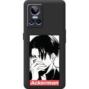 Чорний чохол BoxFace Realme GT Neo 3 Attack On Titan - Ackerman