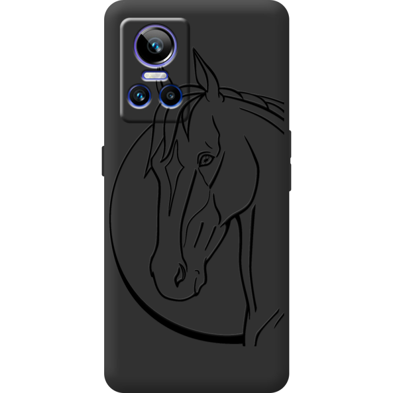 Чорний чохол BoxFace Realme GT Neo 3 Horse