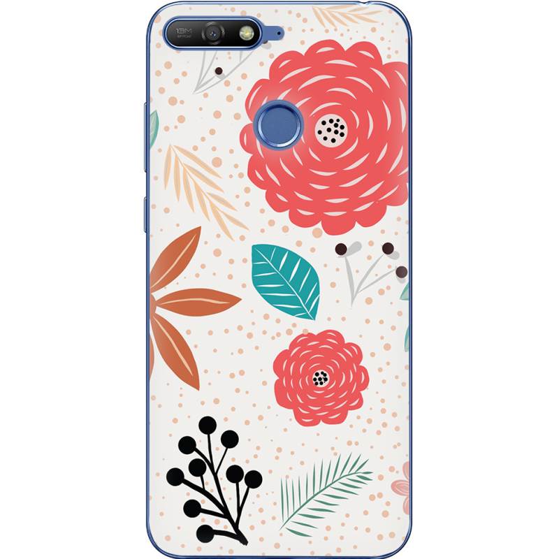 Чехол Uprint Huawei Y6 Prime 2018 / Honor 7A Pro Line Flowers