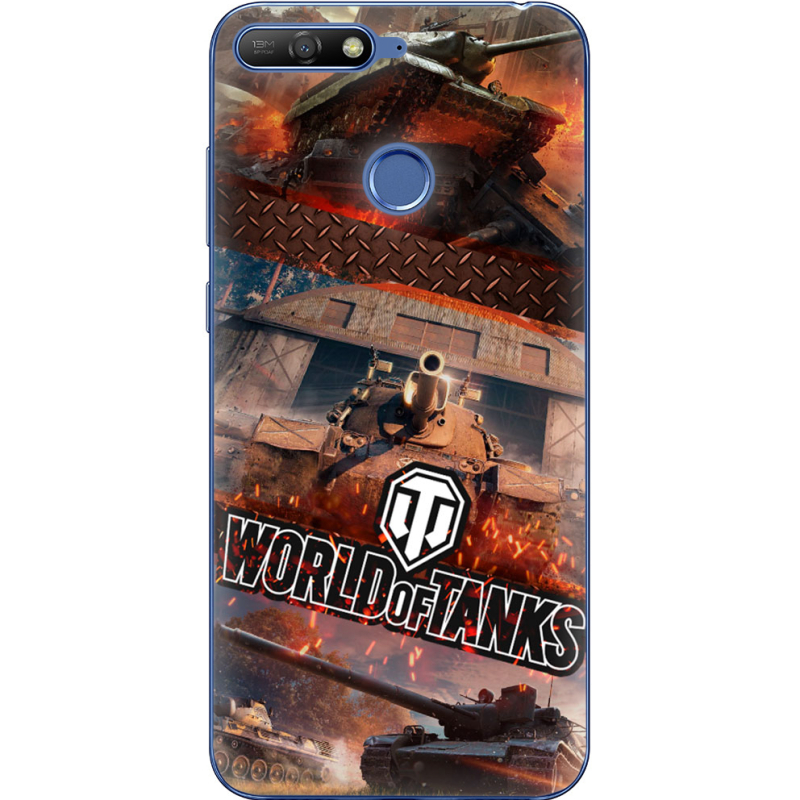 Чехол Uprint Huawei Y6 Prime 2018 / Honor 7A Pro World Of Tanks