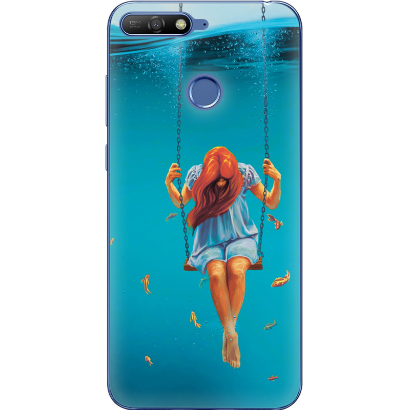 Чехол Uprint Huawei Y6 Prime 2018 / Honor 7A Pro Girl In The Sea