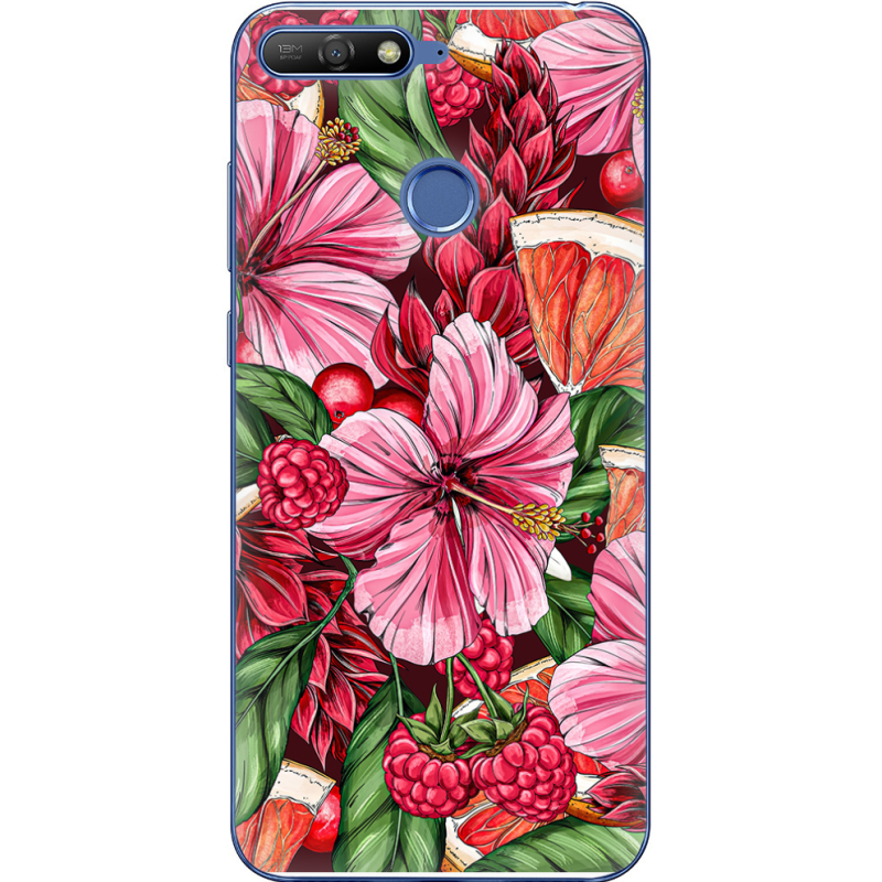 Чехол Uprint Huawei Y6 Prime 2018 / Honor 7A Pro Tropical Flowers