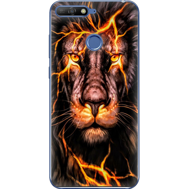 Чехол Uprint Huawei Y6 Prime 2018 / Honor 7A Pro Fire Lion