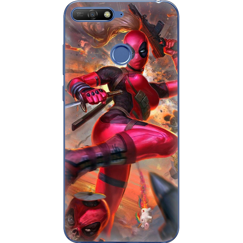 Чехол Uprint Huawei Y6 Prime 2018 / Honor 7A Pro Woman Deadpool