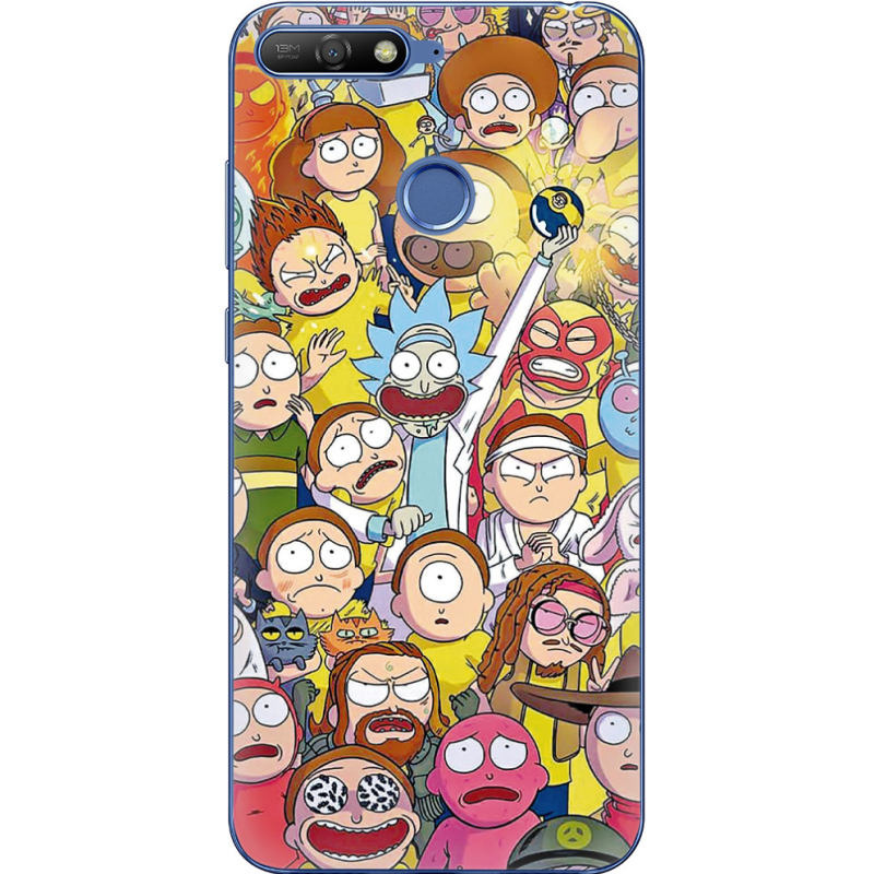 Чехол Uprint Huawei Y6 Prime 2018 / Honor 7A Pro Rick and Morty