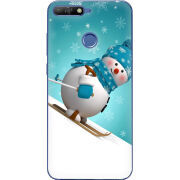 Чехол Uprint Huawei Y6 Prime 2018 / Honor 7A Pro Skier Snowman