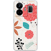 Чохол BoxFace Realme GT3 Line Flowers