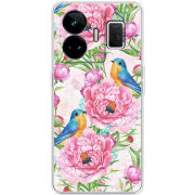 Чохол BoxFace Realme GT3 Birds and Flowers