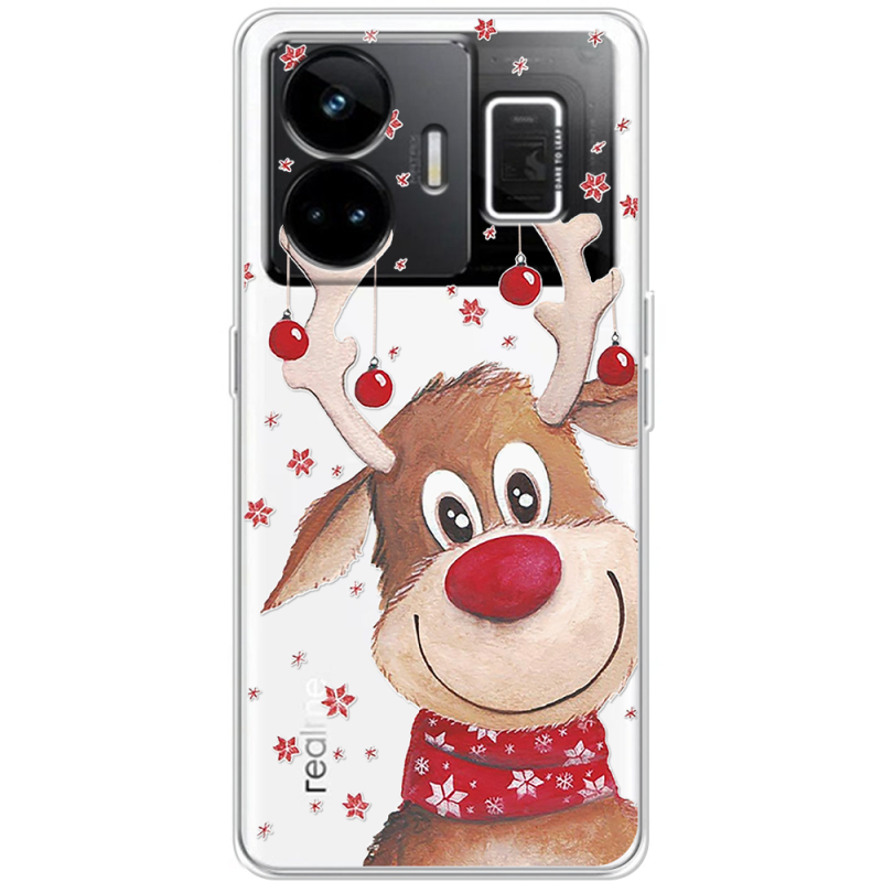 Прозорий чохол BoxFace Realme GT3 Winter Deer