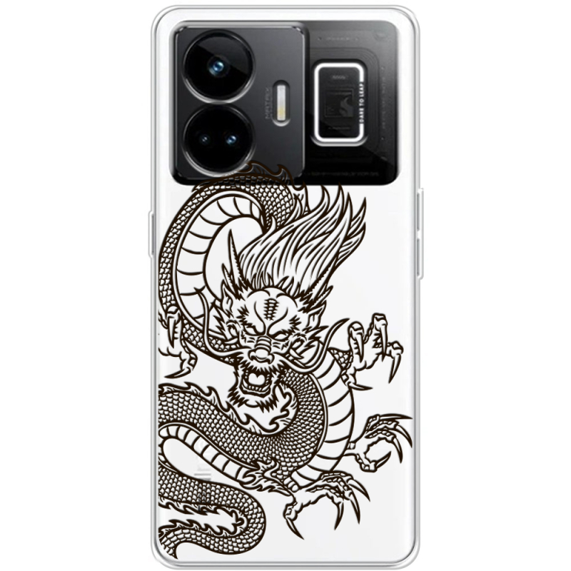 Прозорий чохол BoxFace Realme GT3 Chinese Dragon