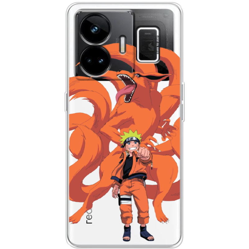 Прозорий чохол BoxFace Realme GT3 Naruto and Kurama