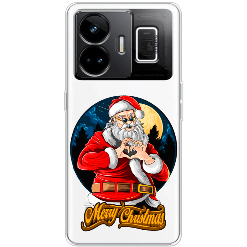 Прозорий чохол BoxFace Realme GT3 Cool Santa