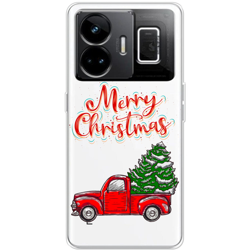 Прозорий чохол BoxFace Realme GT3 Holiday Car