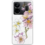 Прозорий чохол BoxFace Realme GT3 Cherry Blossom