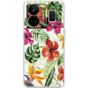 Прозорий чохол BoxFace Realme GT3 Tropical Flowers