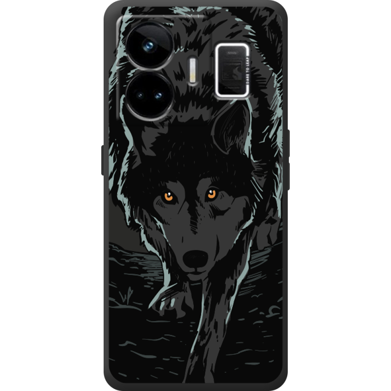 Чорний чохол BoxFace Realme GT3 Wolf