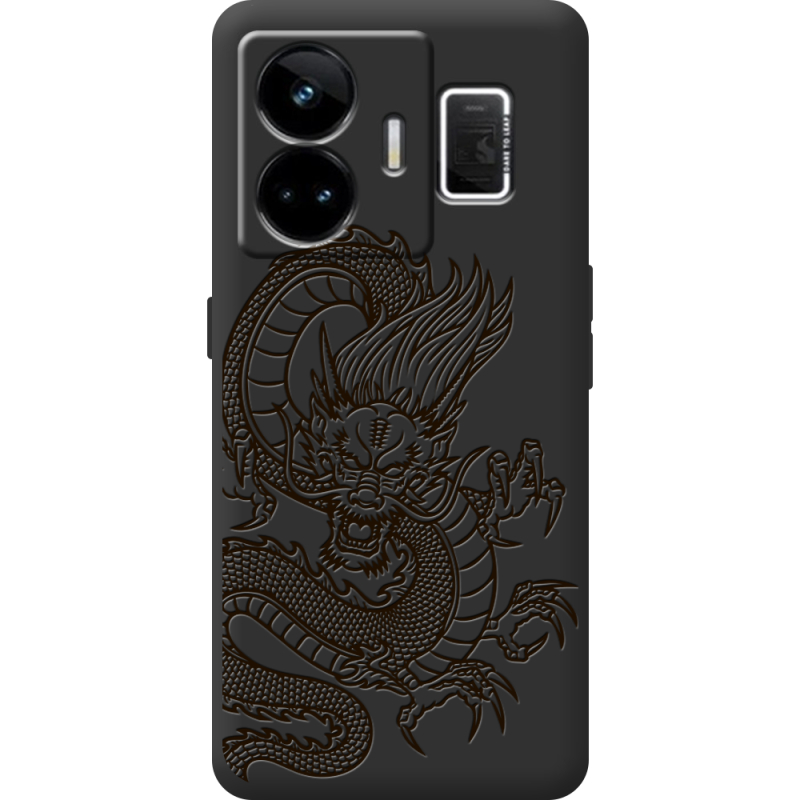 Чорний чохол BoxFace Realme GT3 Chinese Dragon