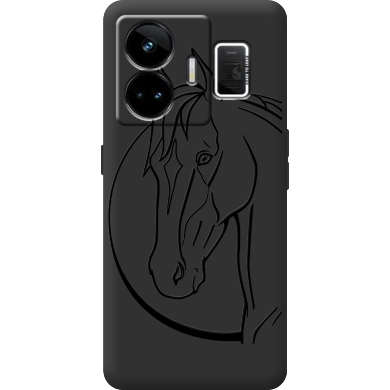 Чорний чохол BoxFace Realme GT3 Horse