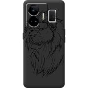 Чорний чохол BoxFace Realme GT3 Lion