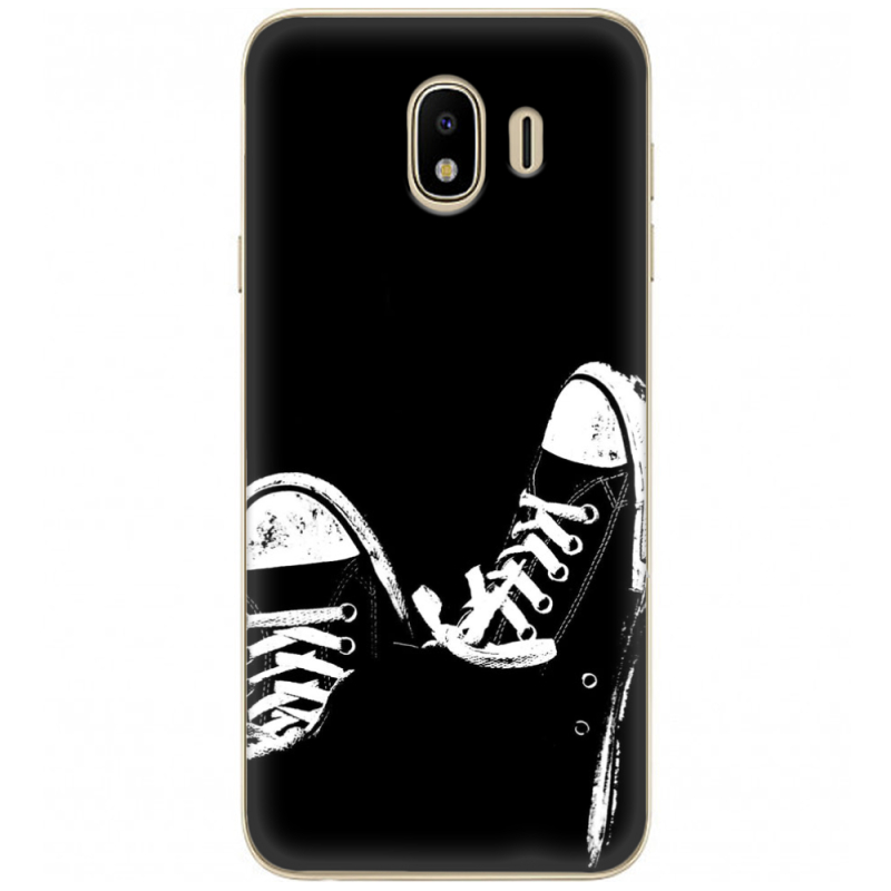 Чехол U-print Samsung J400 Galaxy J4 2018 Black Sneakers