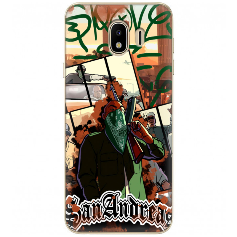 Чехол U-print Samsung J400 Galaxy J4 2018 GTA San Andreas