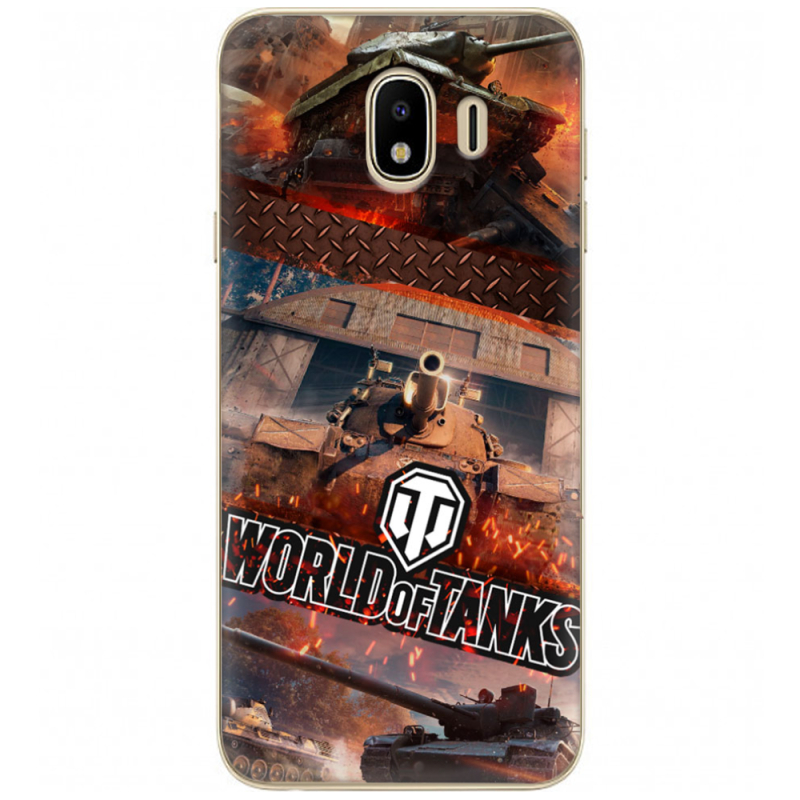 Чехол U-print Samsung J400 Galaxy J4 2018 World Of Tanks