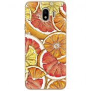 Чехол U-print Samsung J400 Galaxy J4 2018 Citrus Pattern