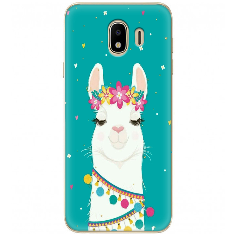 Чехол U-print Samsung J400 Galaxy J4 2018 Cold Llama