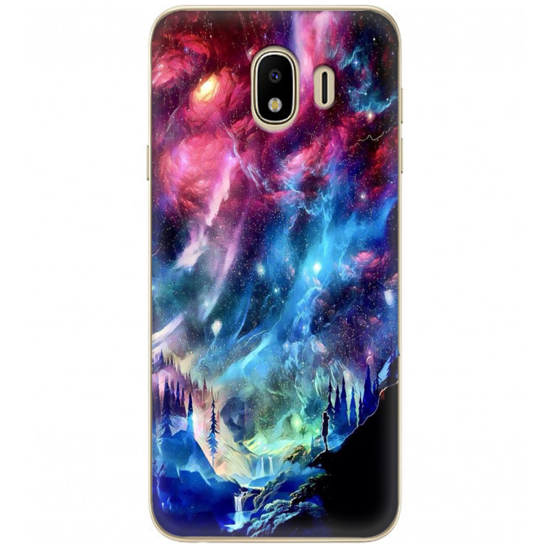 Чехол U-print Samsung J400 Galaxy J4 2018 Northern Lights