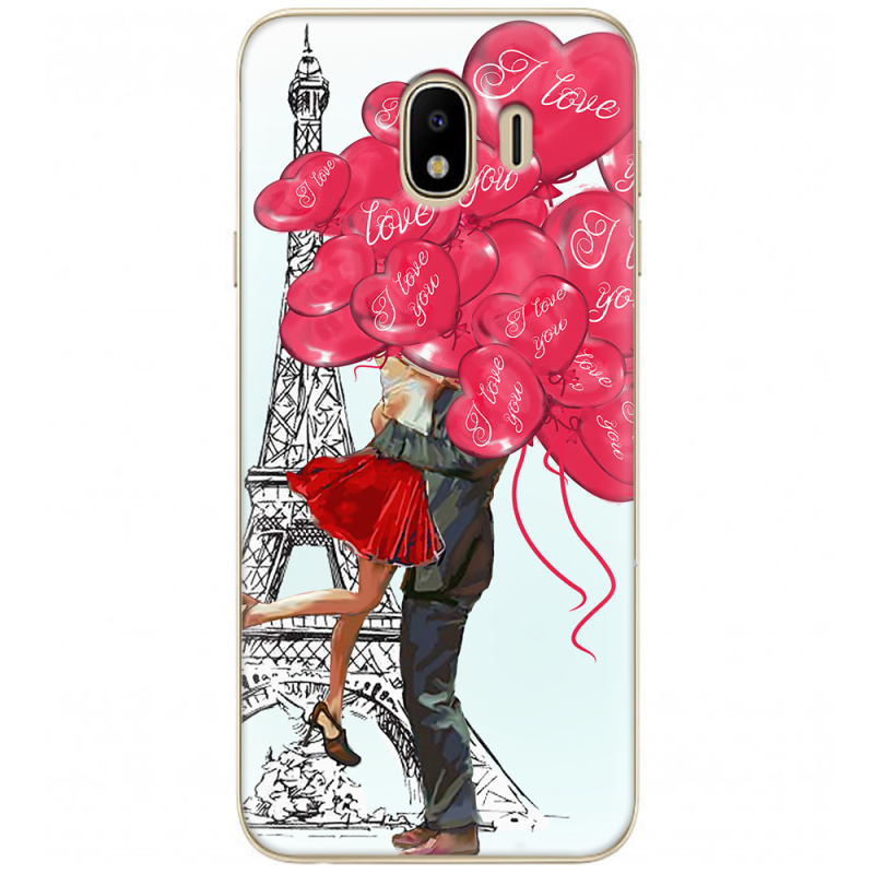 Чехол U-print Samsung J400 Galaxy J4 2018 Love in Paris