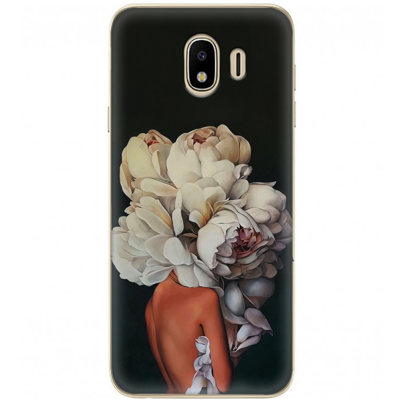 Чехол U-print Samsung J400 Galaxy J4 2018 Exquisite White Flowers