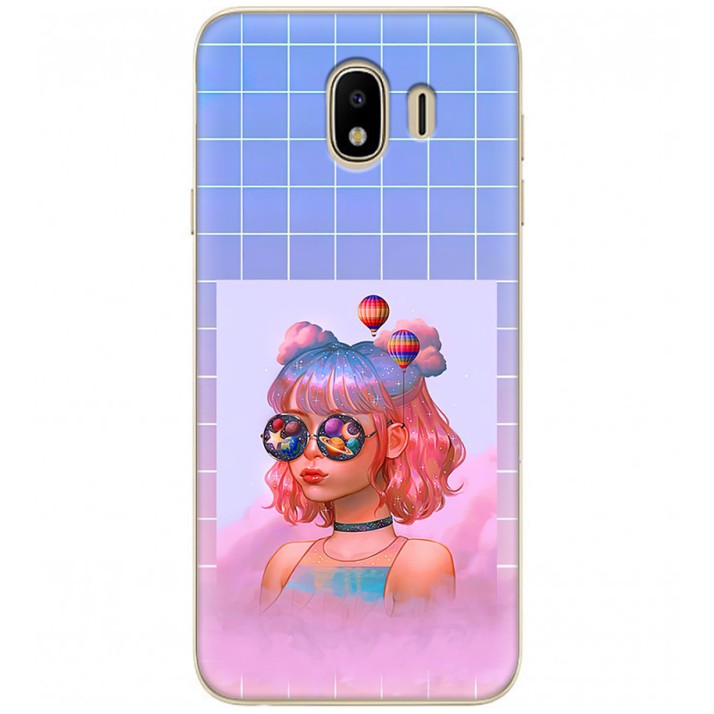 Чехол U-print Samsung J400 Galaxy J4 2018 Girl in the Clouds