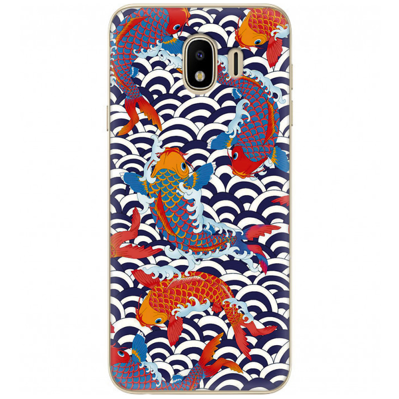 Чехол U-print Samsung J400 Galaxy J4 2018 Koi Fish