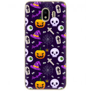 Чехол U-print Samsung J400 Galaxy J4 2018 Halloween Purple Mood
