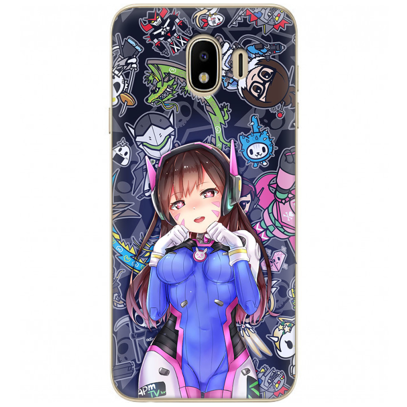 Чехол U-print Samsung J400 Galaxy J4 2018 Overwatch D.VA