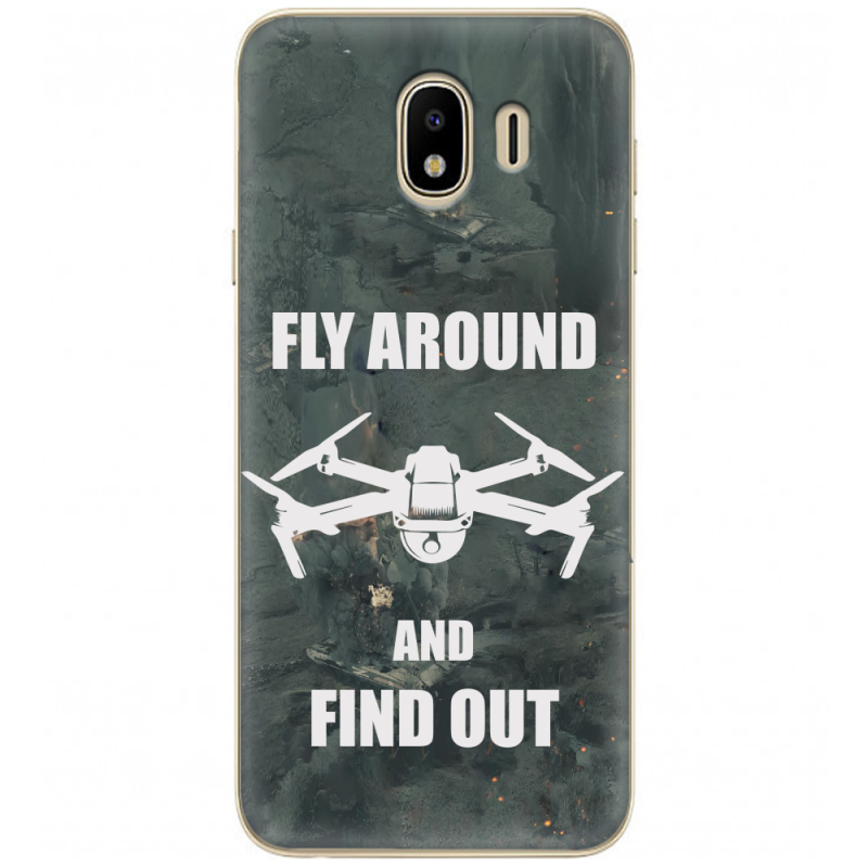 Чехол U-print Samsung J400 Galaxy J4 2018 Дрон Fly Around