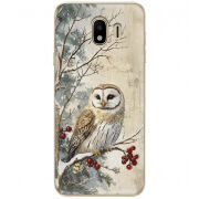 Чехол U-print Samsung J400 Galaxy J4 2018 Christmas Owl