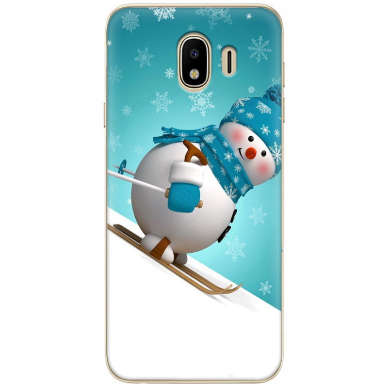 Чехол U-print Samsung J400 Galaxy J4 2018 Skier Snowman