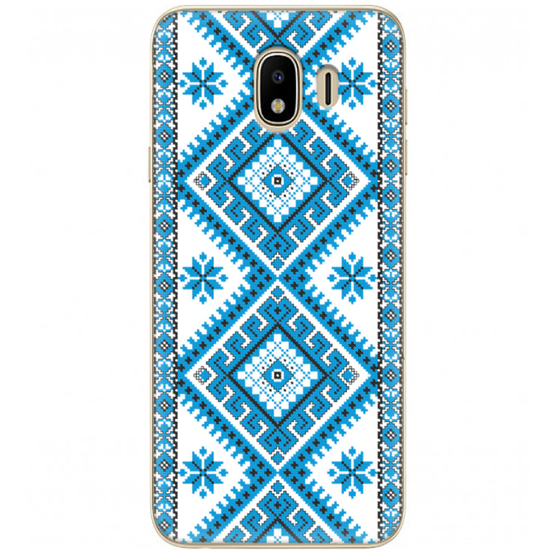 Чехол U-print Samsung J400 Galaxy J4 2018 Блакитний Орнамент