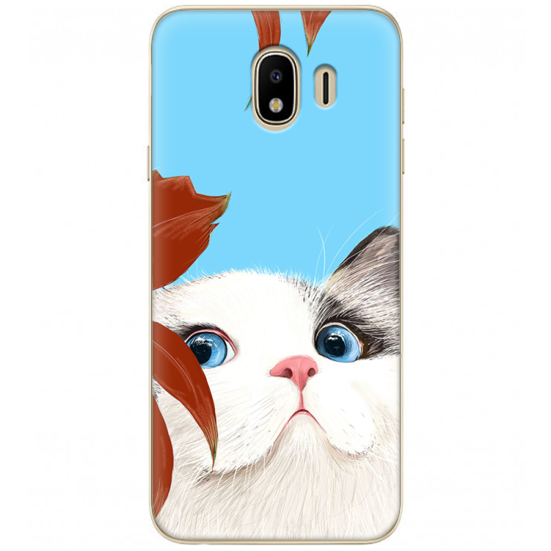 Чехол U-print Samsung J400 Galaxy J4 2018 Wondering Cat