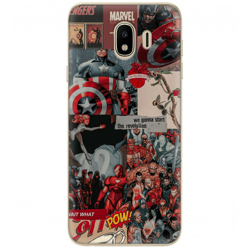 Чехол U-print Samsung J400 Galaxy J4 2018 Marvel Avengers