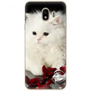 Чехол U-print Samsung J400 Galaxy J4 2018 Fluffy Cat