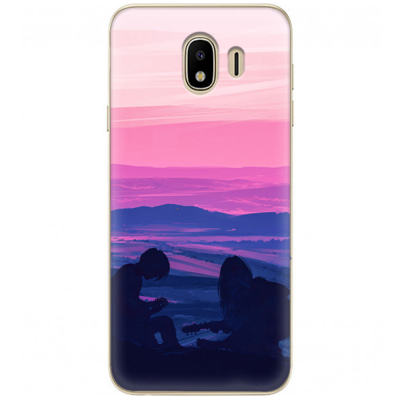 Чехол U-print Samsung J400 Galaxy J4 2018 Top of the World