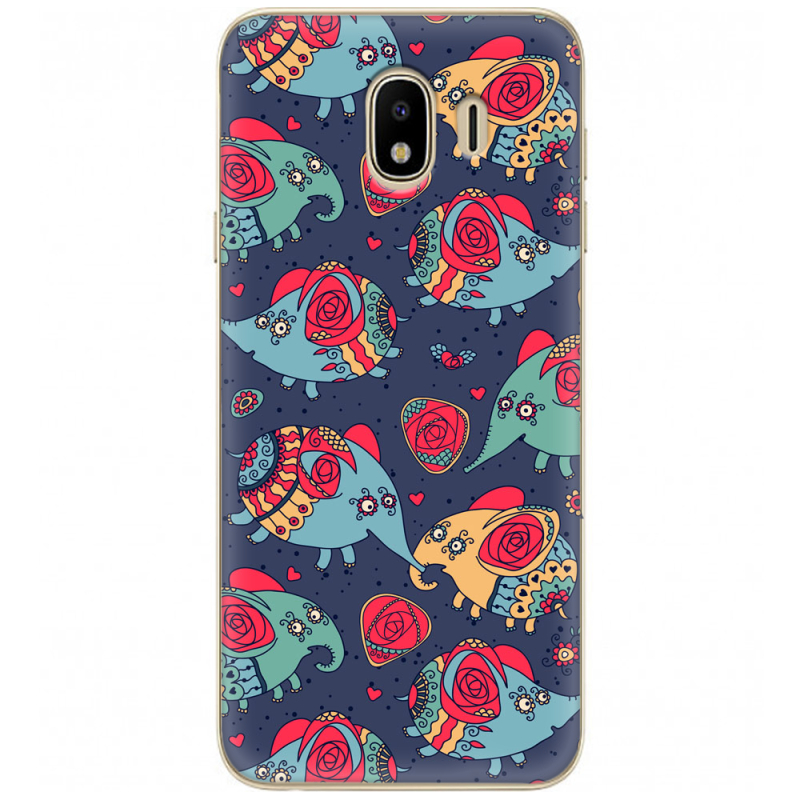 Чехол U-print Samsung J400 Galaxy J4 2018 Flying Elephants