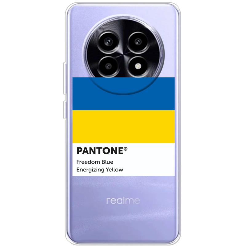 Прозорий чохол BoxFace Realme 13 Pro Plus Pantone вільний синій