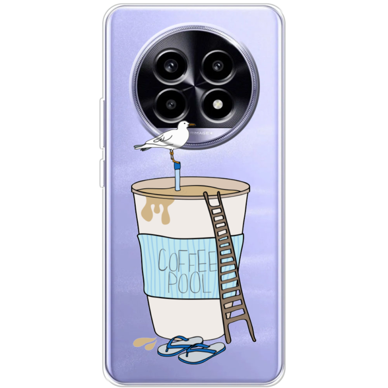 Прозорий чохол BoxFace Realme 13 Pro Plus Segull in Cofee Pool