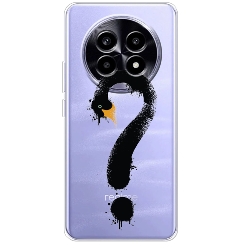 Прозорий чохол BoxFace Realme 13 Pro Plus Swan question