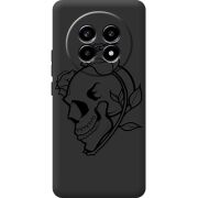 Чорний чохол BoxFace Realme 13 Pro Plus Skull and Roses